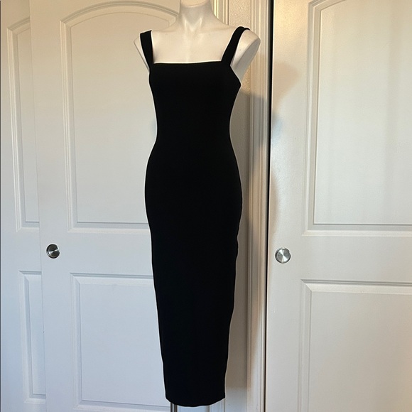 Reformation Black Midi Dress - Picture 3 of 7